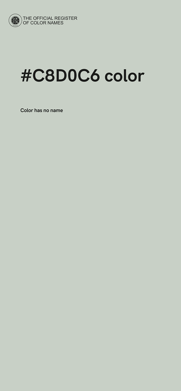 #C8D0C6 color image