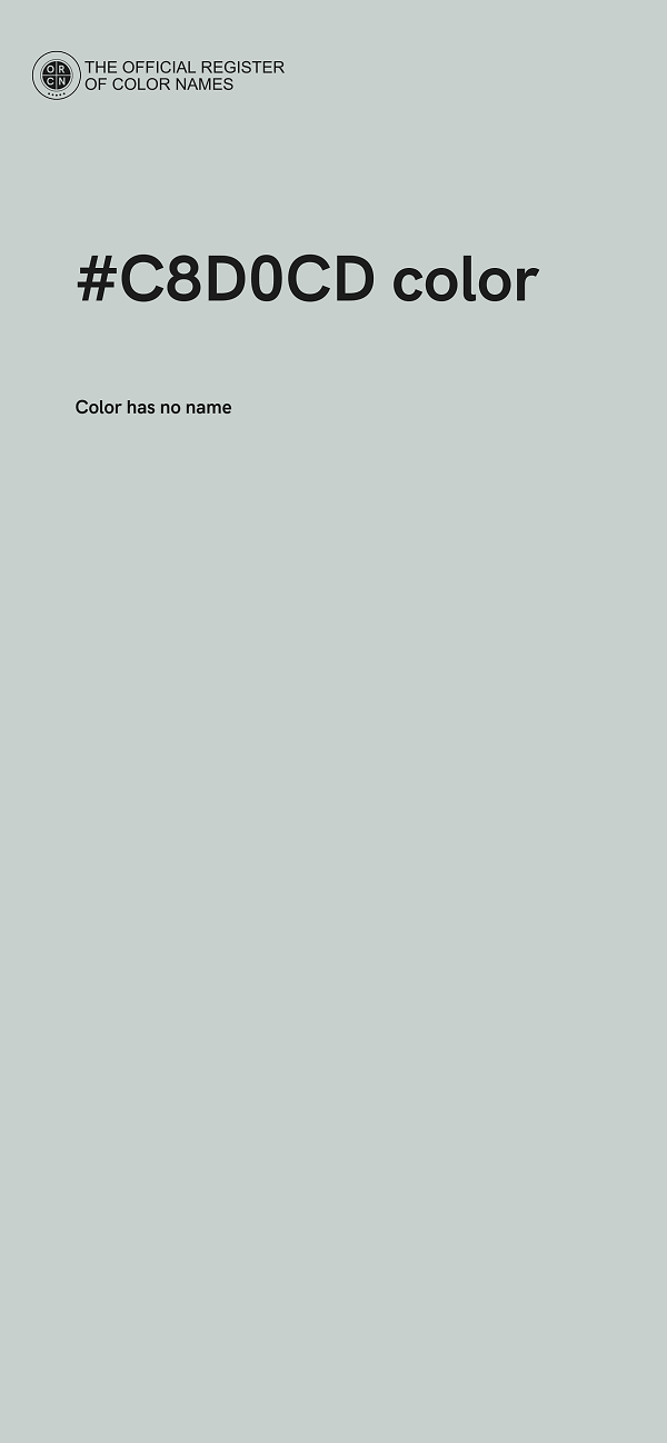 #C8D0CD color image