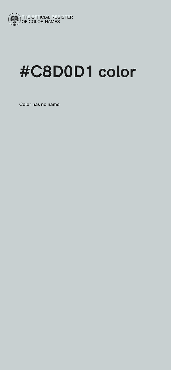 #C8D0D1 color image