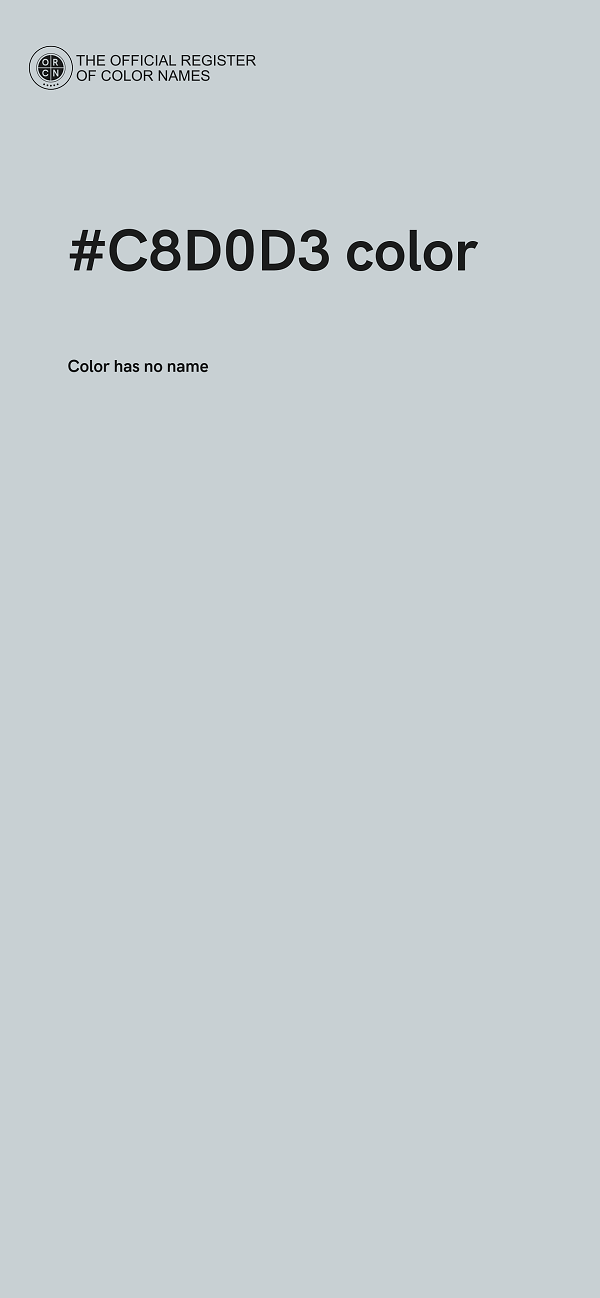 #C8D0D3 color image