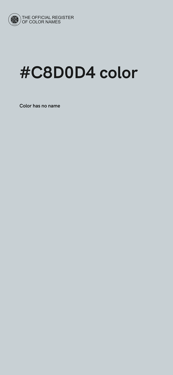 #C8D0D4 color image