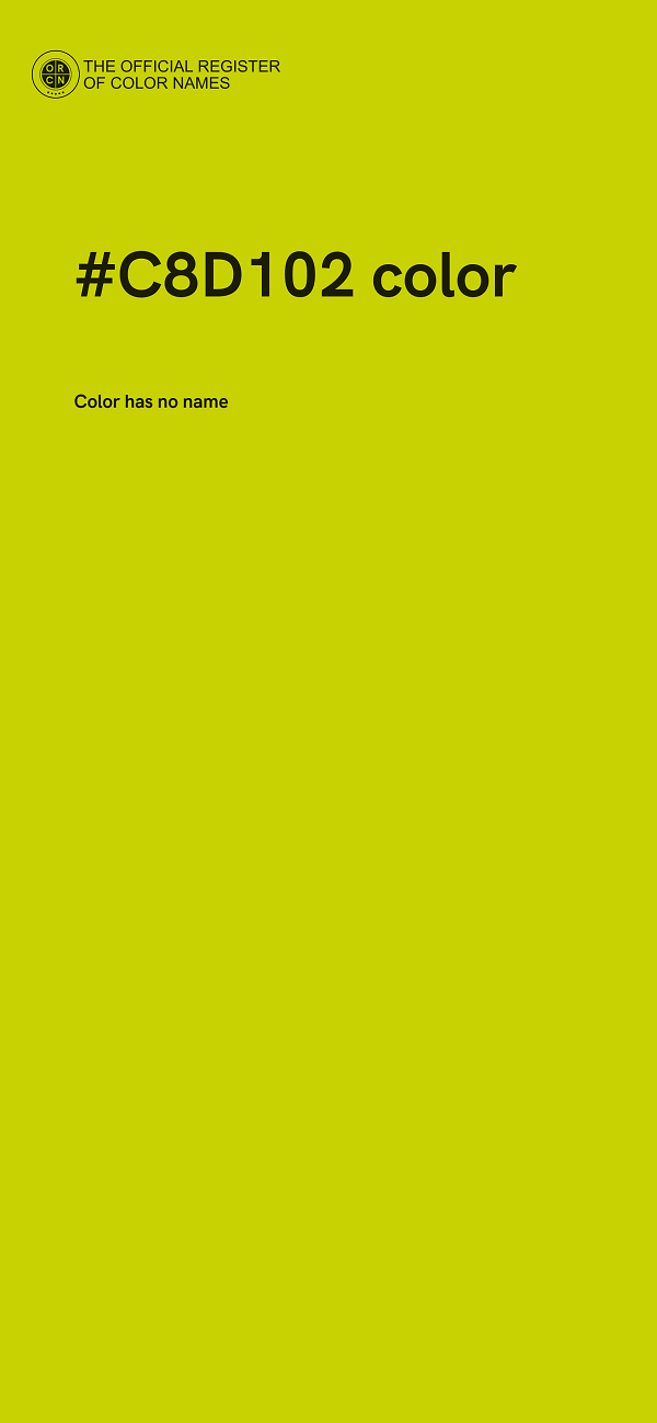 #C8D102 color image