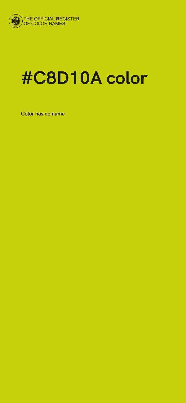 #C8D10A color image