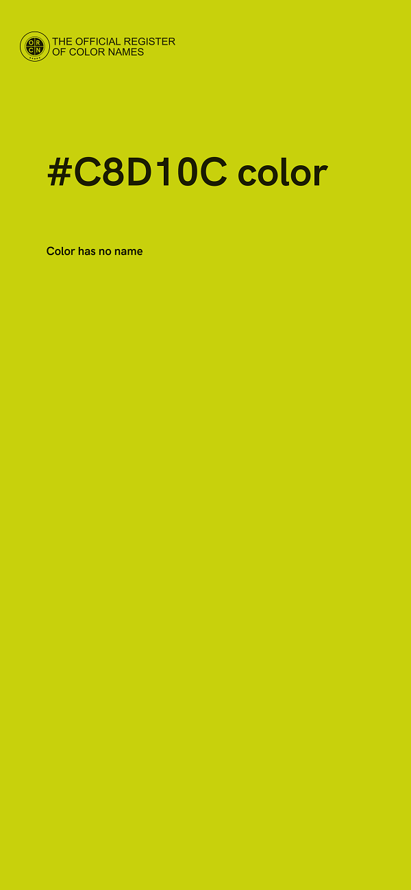 #C8D10C color image
