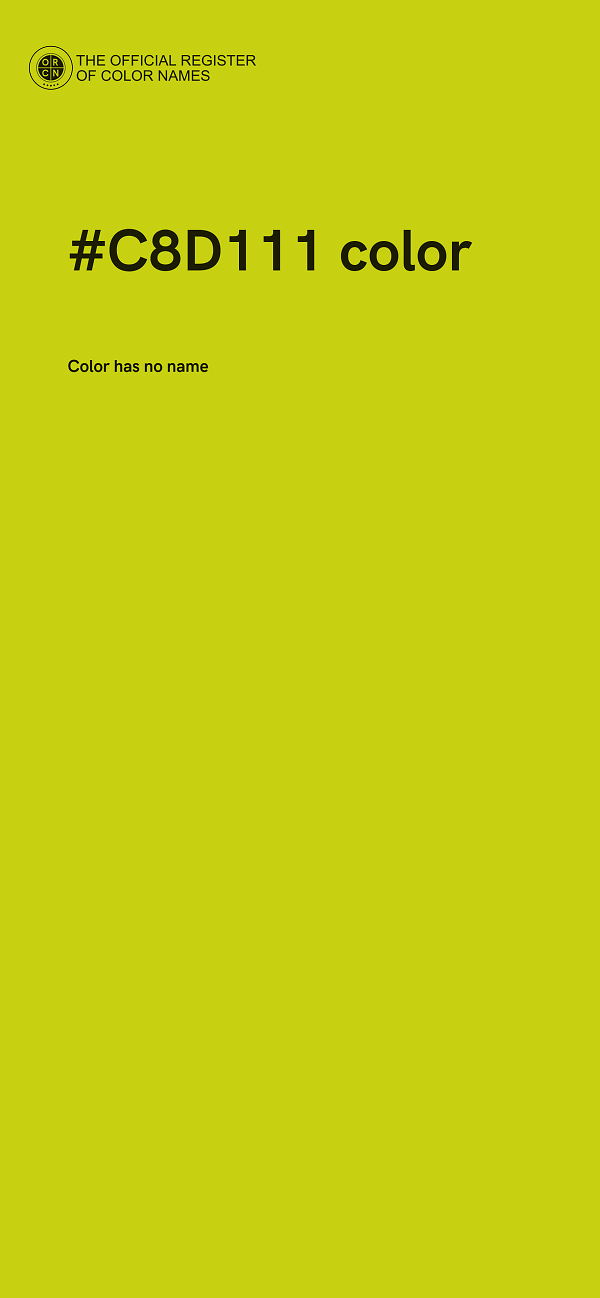 #C8D111 color image