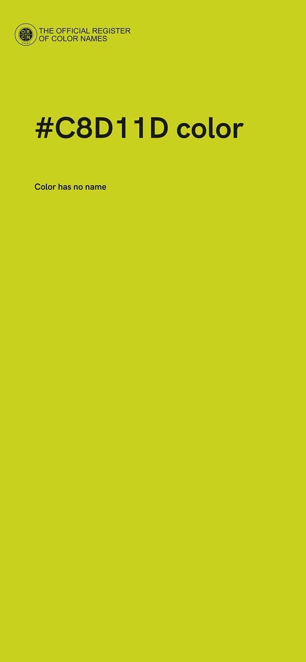 #C8D11D color image