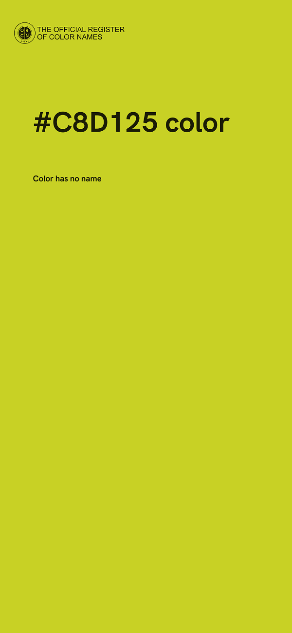 #C8D125 color image