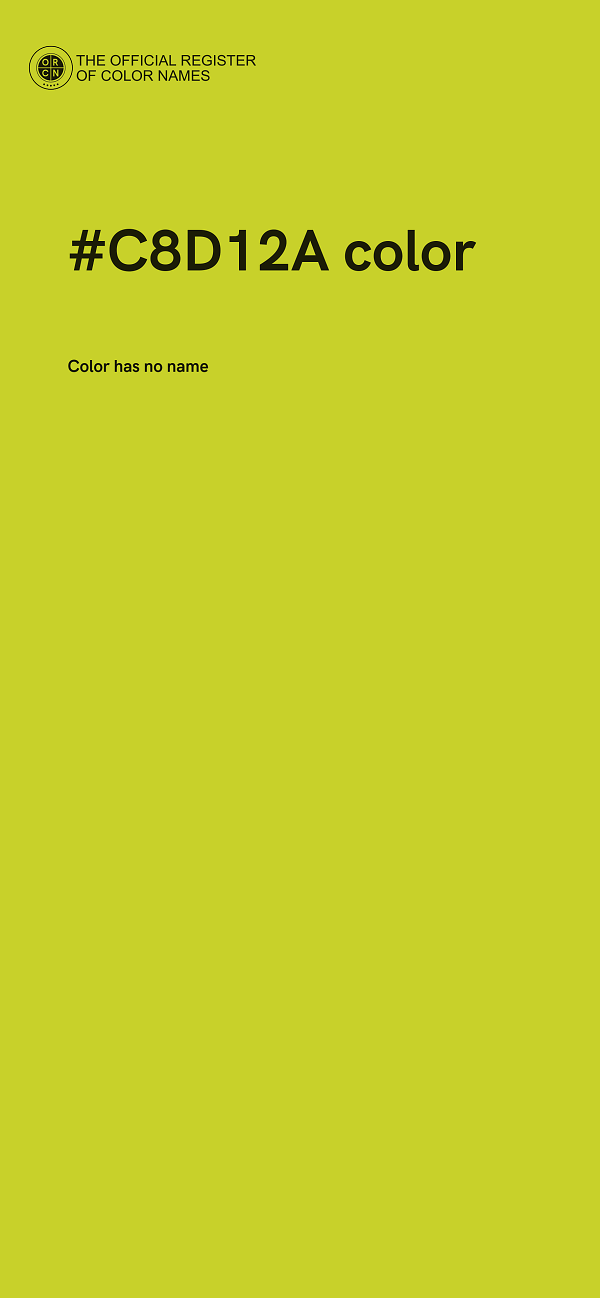 #C8D12A color image