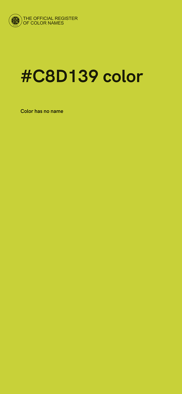 #C8D139 color image