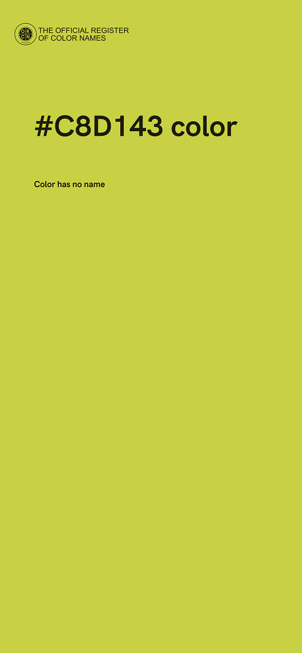#C8D143 color image