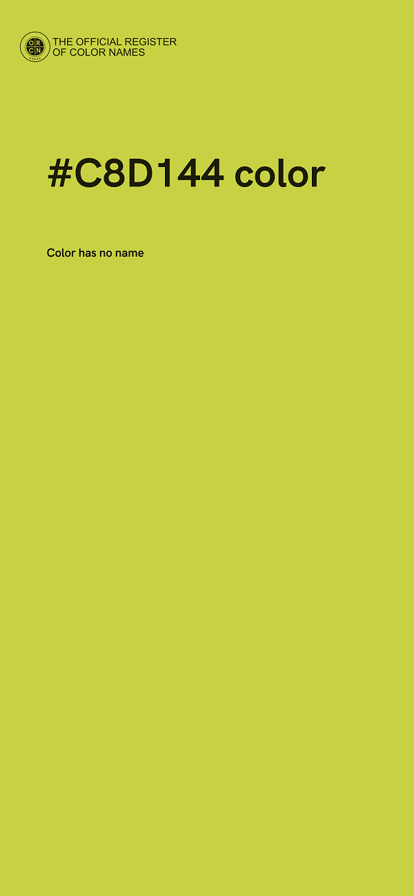 #C8D144 color image