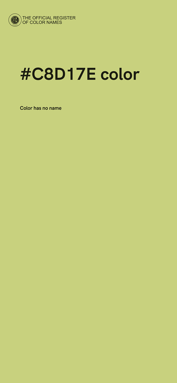 #C8D17E color image