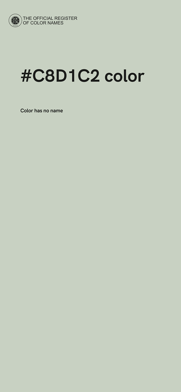 #C8D1C2 color image
