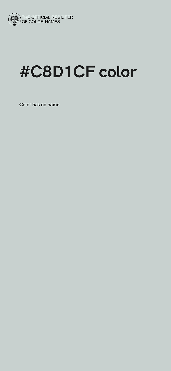 #C8D1CF color image