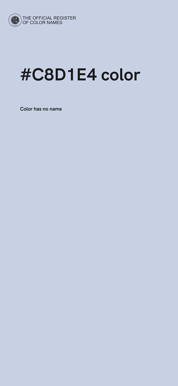 #C8D1E4 color image