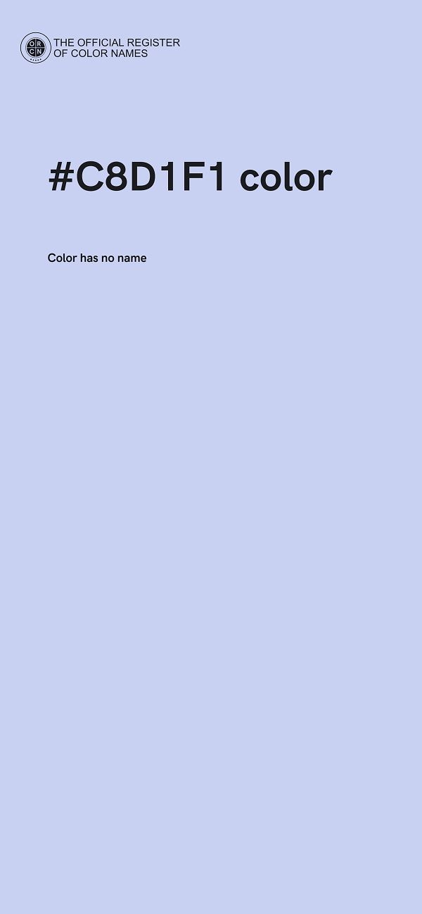 #C8D1F1 color image