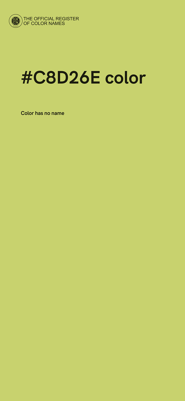 #C8D26E color image