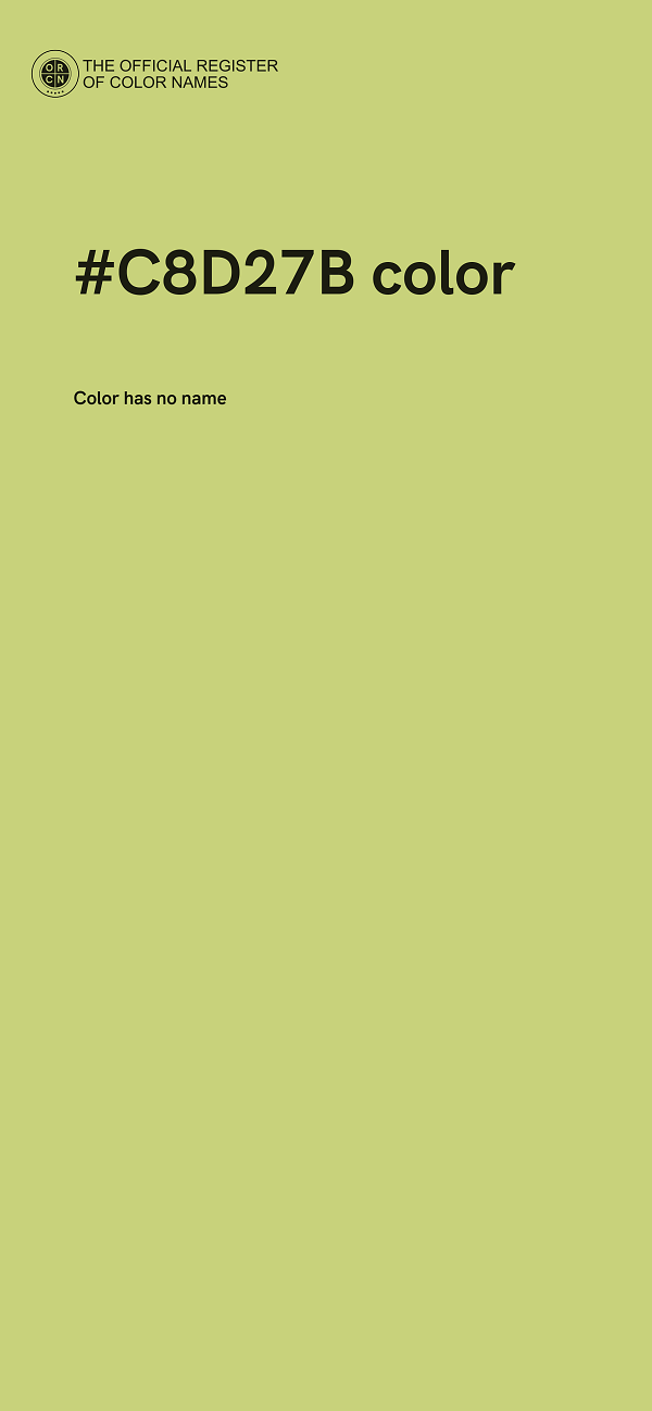 #C8D27B color image