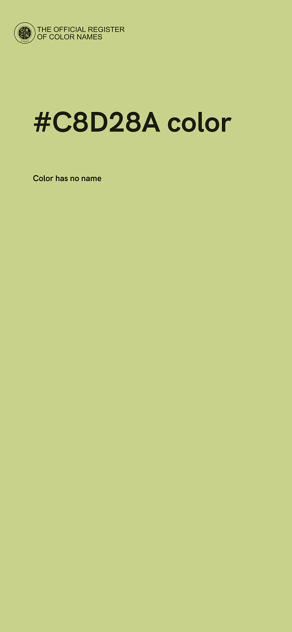 #C8D28A color image