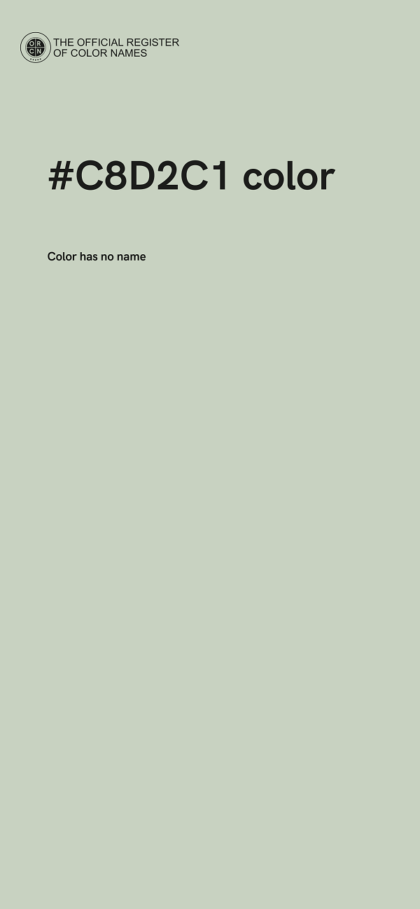 #C8D2C1 color image