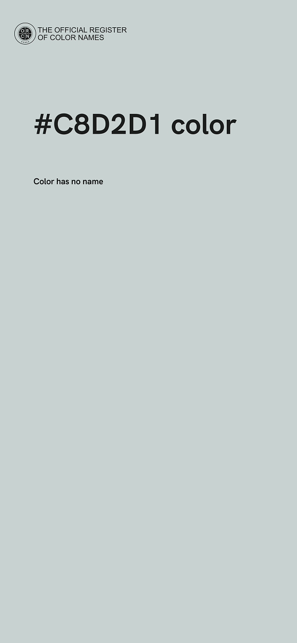 #C8D2D1 color image