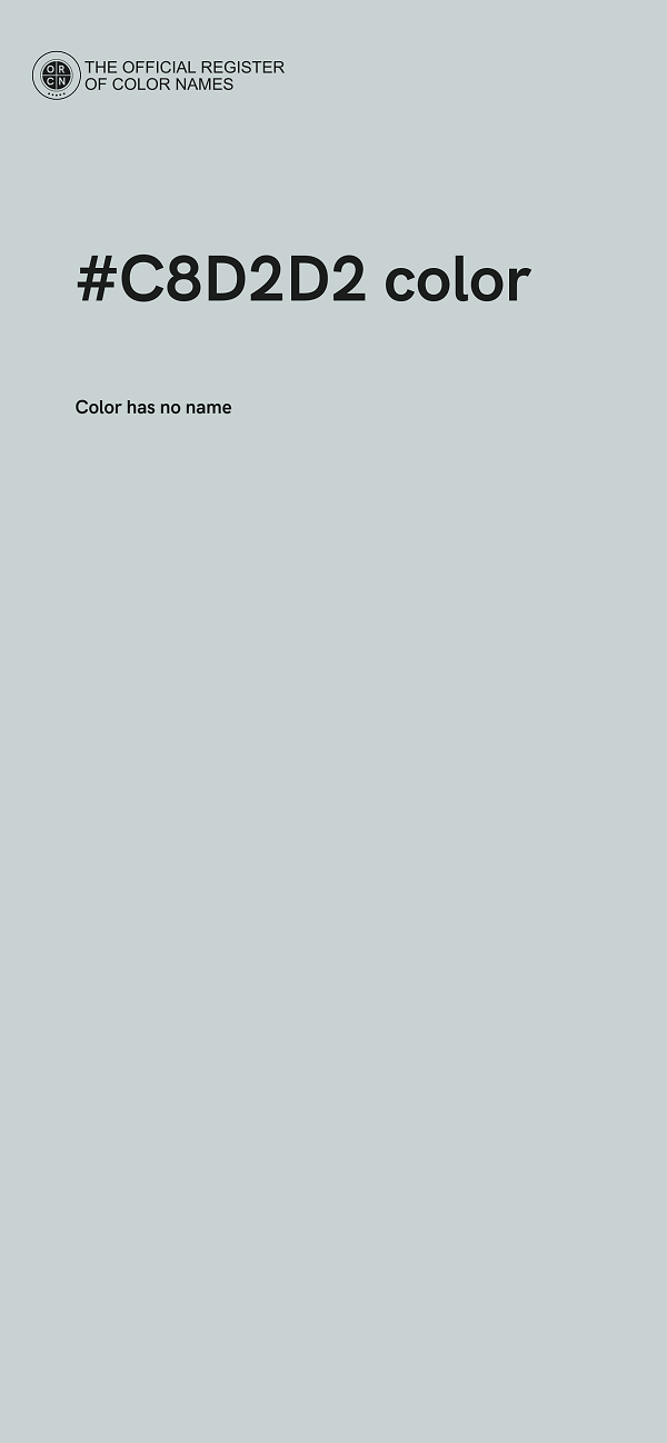 #C8D2D2 color image