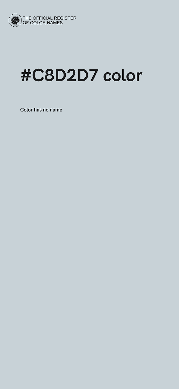#C8D2D7 color image