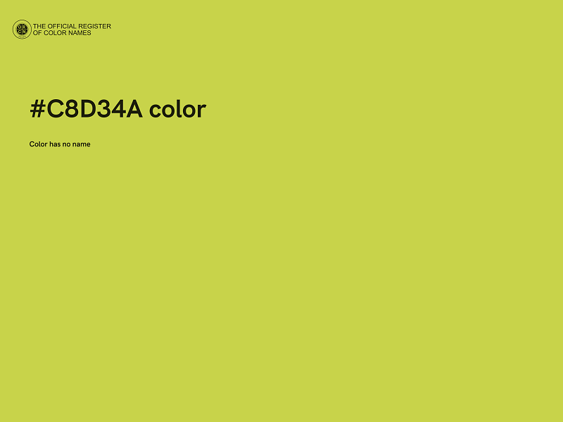 #C8D34A color image