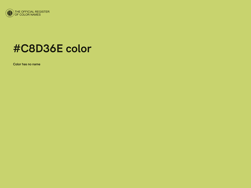 #C8D36E color image