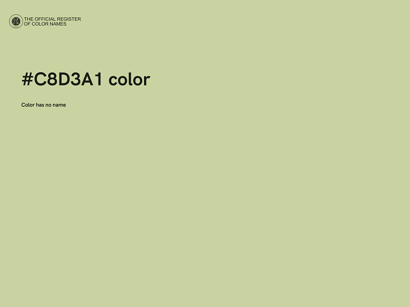 #C8D3A1 color image
