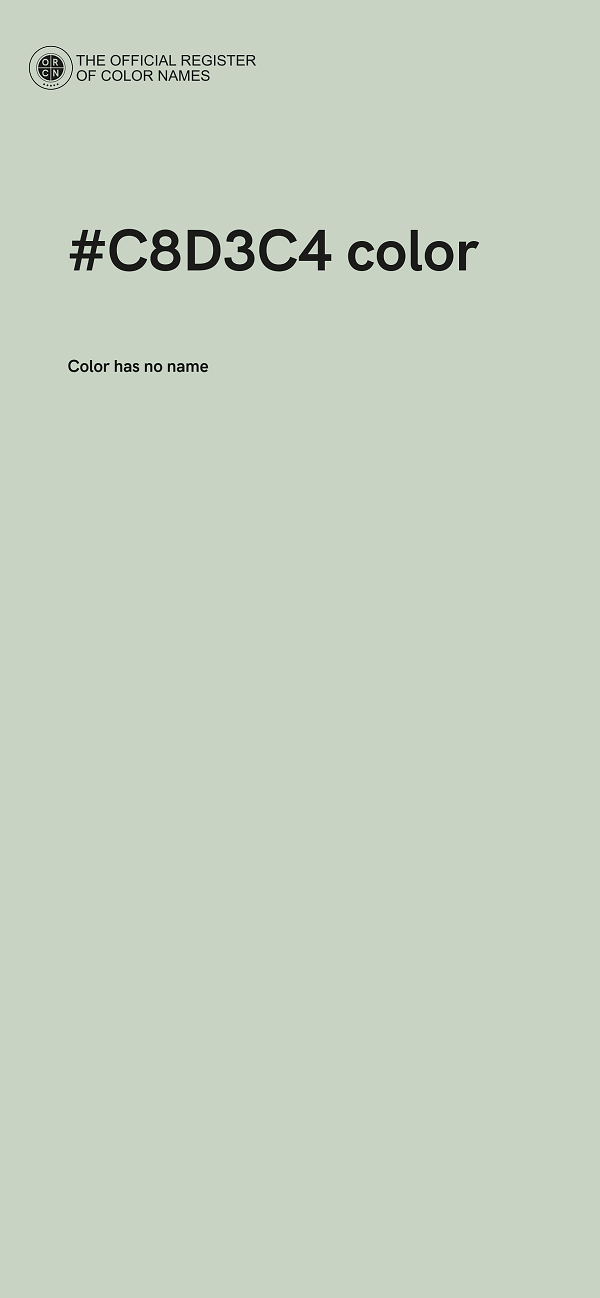 #C8D3C4 color image