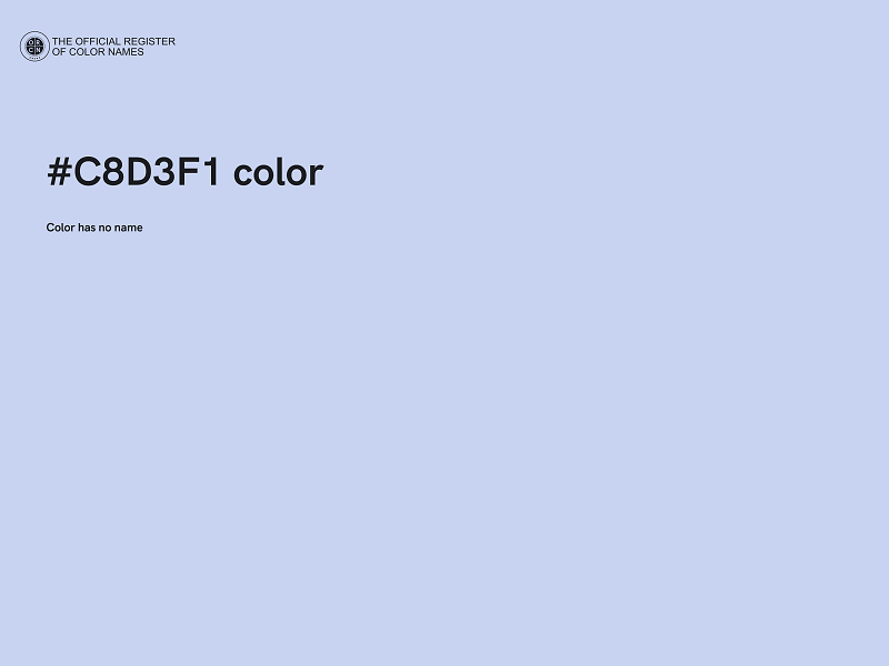 #C8D3F1 color image