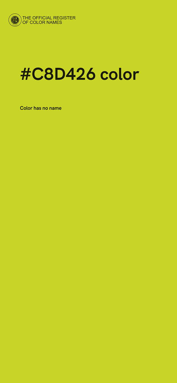 #C8D426 color image