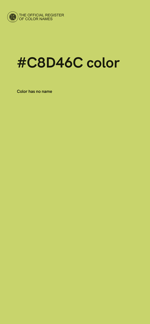#C8D46C color image