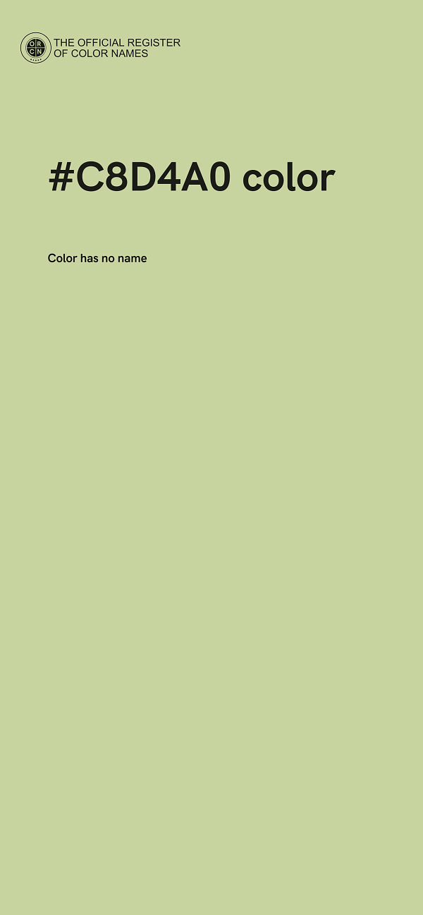 #C8D4A0 color image
