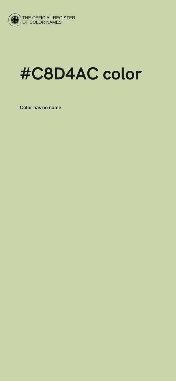 #C8D4AC color image
