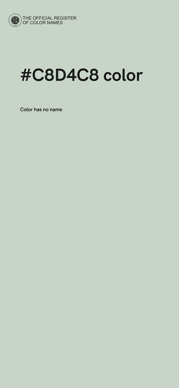 #C8D4C8 color image