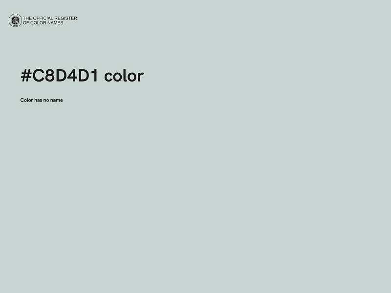 #C8D4D1 color image