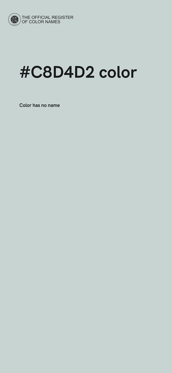 #C8D4D2 color image