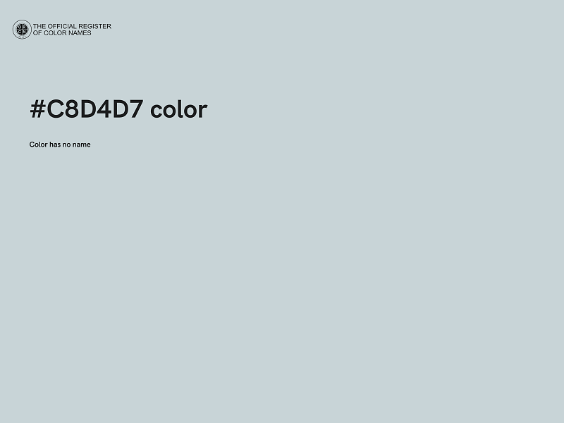 #C8D4D7 color image