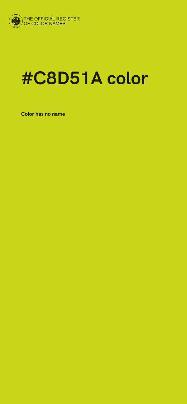 #C8D51A color image