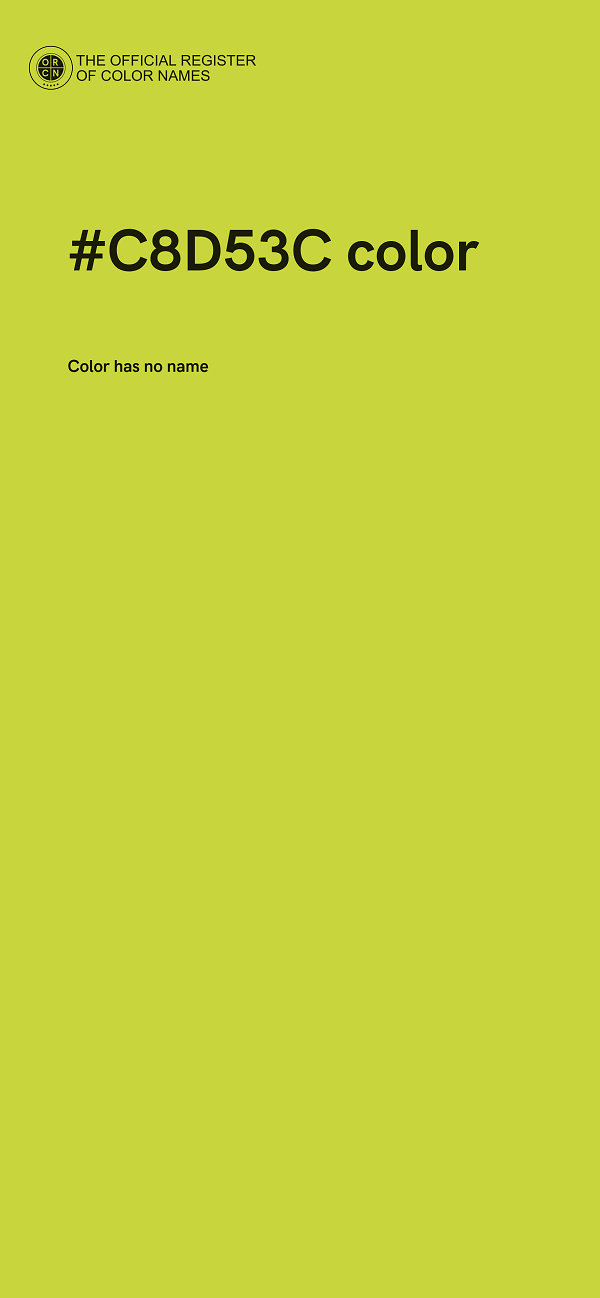 #C8D53C color image