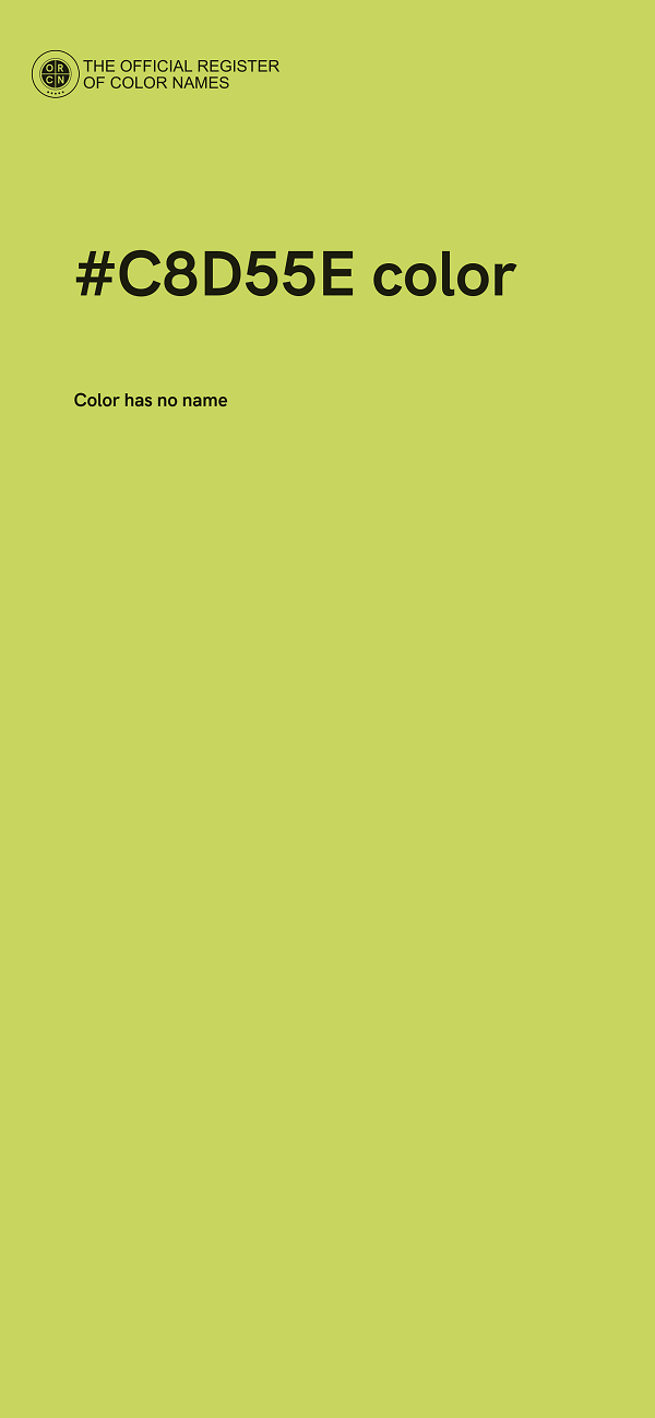 #C8D55E color image