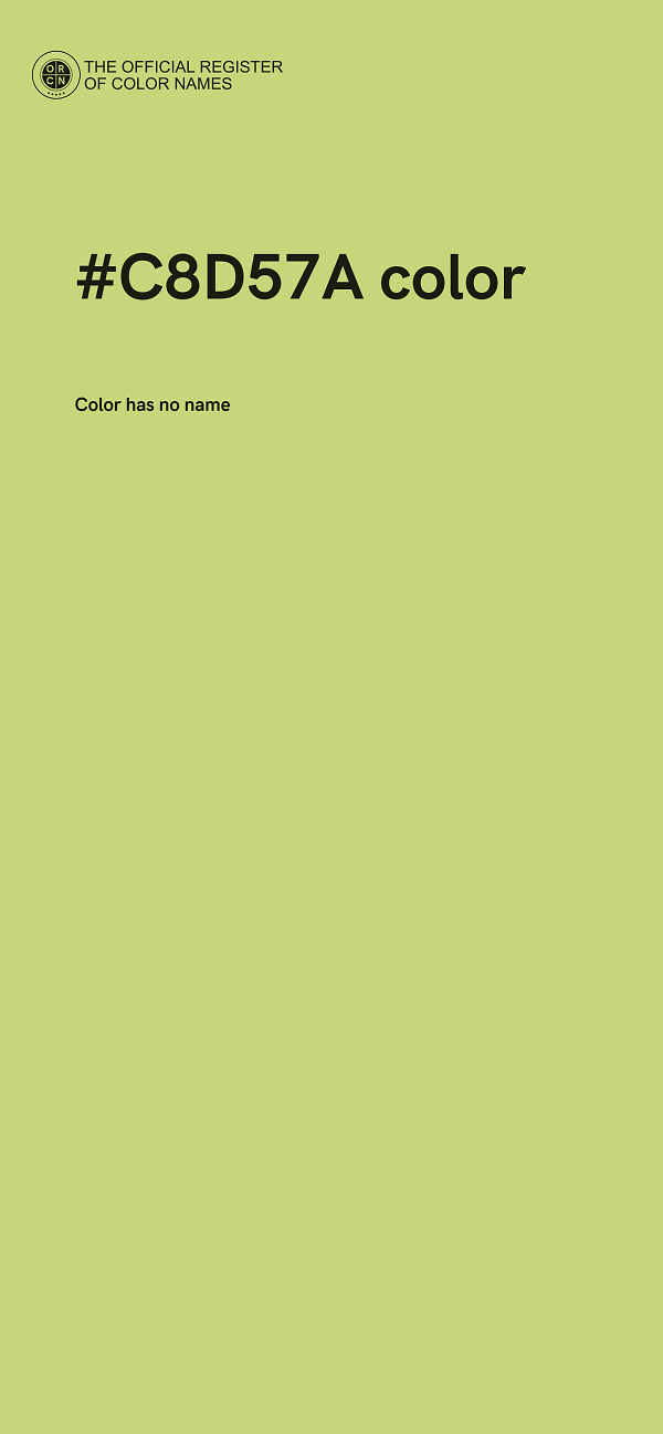 #C8D57A color image