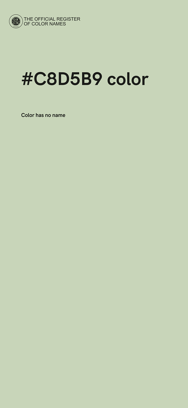 #C8D5B9 color image