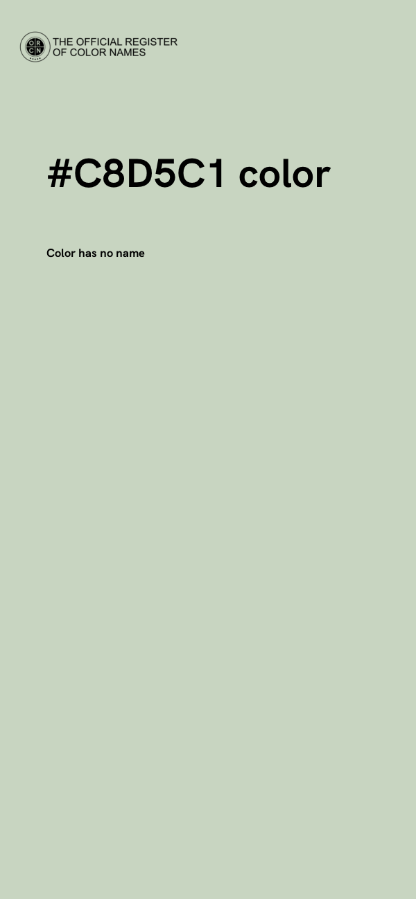 #C8D5C1 color image