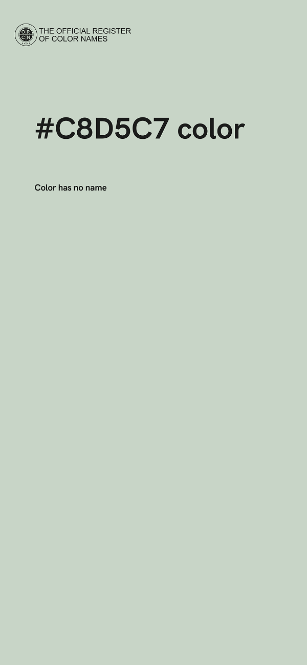 #C8D5C7 color image
