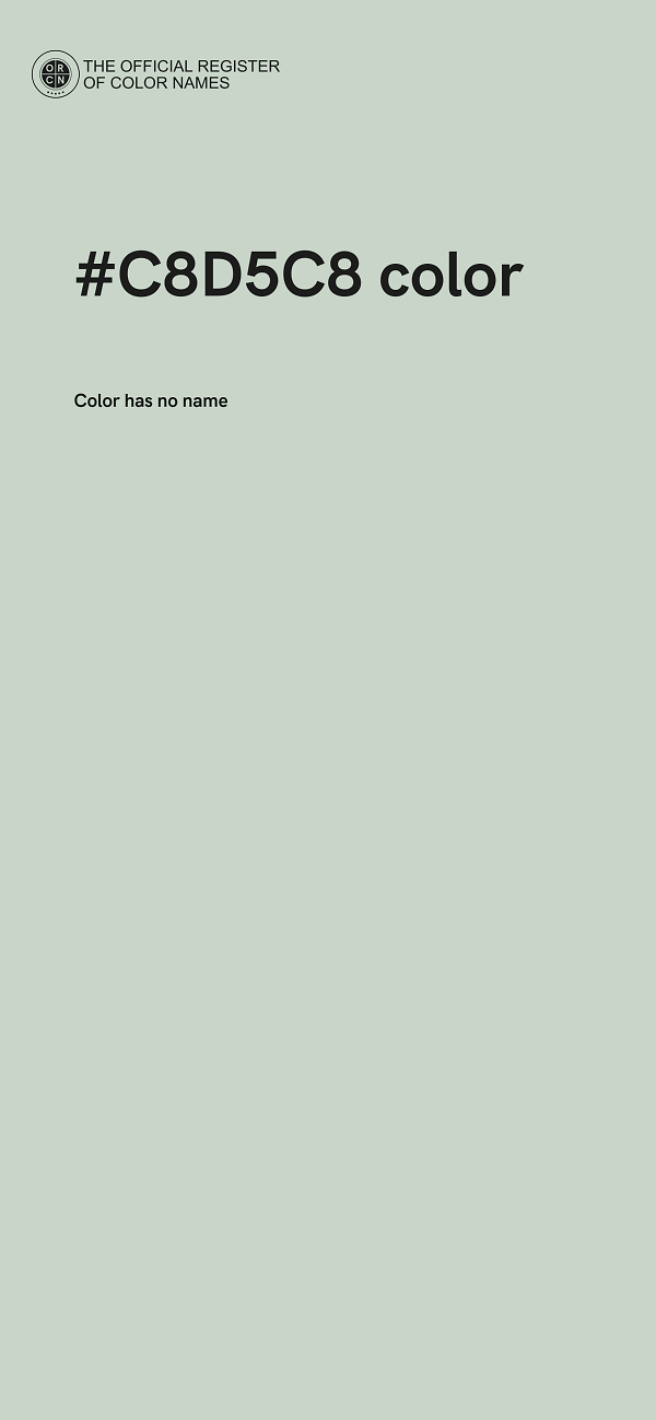 #C8D5C8 color image