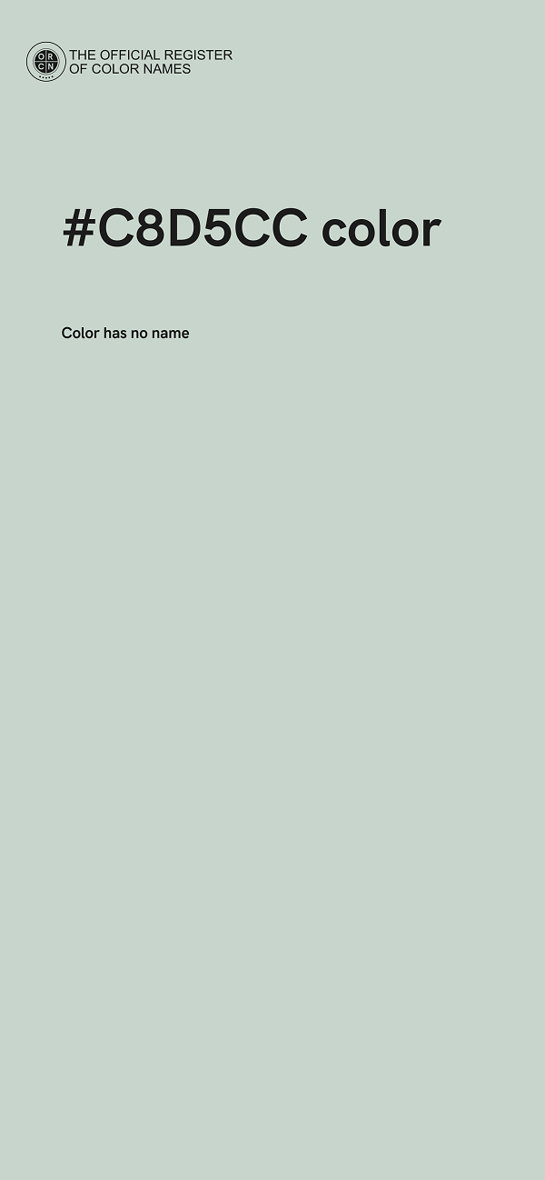 #C8D5CC color image