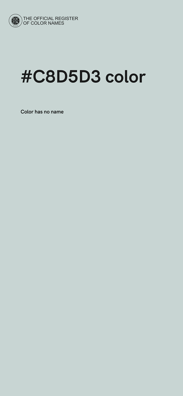 #C8D5D3 color image